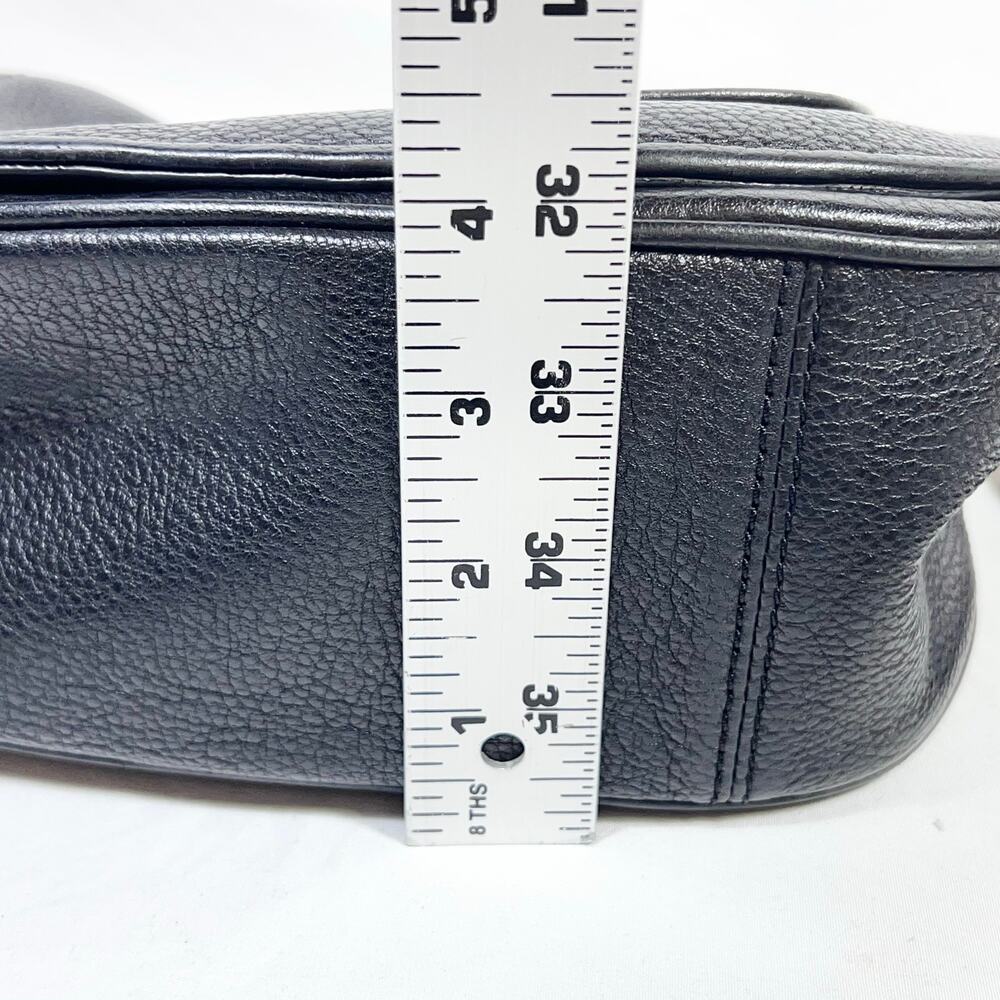 Marc Jacobs Empire City Mini Messenger Crossbody Black Leather Gold Hardware - Picture 15 of 15